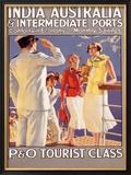 India to Australia with P&O Framed Giclee Print by Eric Michaels
