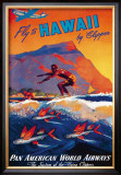 Fly to Hawaii Impressão giclée emoldurada por M. Von Arenburg