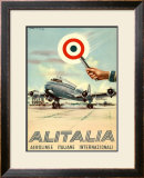 Alitalia, Aerolinee Italiane Internazionali Framed Giclee Print