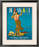 Hawaii by Clipper Framed Giclee Print by Atherton 