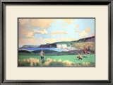 Golf in Northern Ireland, LMS Poster, circa 1925 Framed Giclee Print by Norman Wilkinson
