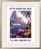 South Sea Isles via Pan Am Framed Giclee Print by Paul George Lawler