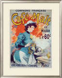 Cafe Malt Framed Giclee Print by Lucien Lefevre