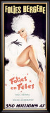 Folies-Bergere, Cabaret Dance Theater Framed Giclee Print by Okley 