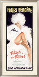 Folies-Bergere, Cabaret Dance Theater Framed Giclee Print by Okley 