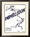 Wimbledon Tennis Framed Giclee Print by Andrews & Power 