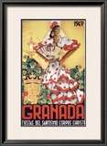 Granada Fiestas Del Santisimo Corpus Christi Poste Framed Giclee Print by Puya 