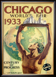 World's Fair, Chicago, c.1933 Impressão giclée emoldurada por Hernando Villa World's Fair, Chicago, c.1933 Impressão giclée emoldurada por Hernando Villa