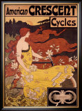 American Crescent Cycles Framed Giclee Print by Ramsdell 