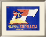 Supralta Spaghetti Pasta Chef Poster Framed Giclee Print