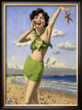 whitley Bay, BR Poster, 1948-1965 Framed Giclee Print by Arthur C Michael