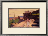 Edinburgh by the East Coast Route Framed Giclee Print by A Van Anrooy