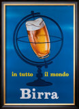 In Tutto il Mondo Birra Framed Giclee Print by E. Arvati