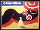 Orangina, Bikini Framed Giclee Print by Bernard Villemot
