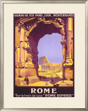 French Railway Travel, Rome Express Framed Giclee Print