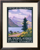 Lac Chambon, Auvergne Framed Giclee Print by Constant Leon Duval