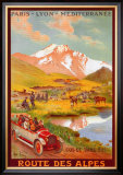 Route Des Alpes Art by René Péan