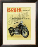 Cycle World, 1930 Indian Motorcycle Framed Giclee Print