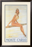 Monte-Carlo Framed Giclee Print by Jean-Gabriel Domergue