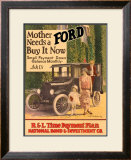 Mother Needs A Ford, Buy It Now Framed Giclee Print by J.w. Pondelicek