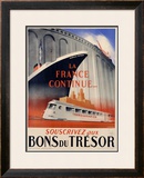 Bons du Tresor Framed Giclee Print by Robert Falcucci