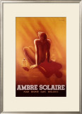 Ambre Solaire Framed Giclee Print by Charles Loupot