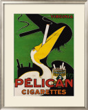 Pelican Cigarettes Framed Giclee Print by Ch. Yraz