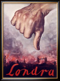 Londra Facist Italian Propoganda Poster Lámina giclée enmarcada Londra Facist Italian Propoganda Poster Lámina giclée enmarcada