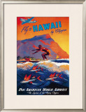 Fly to Hawaii Impressão giclée emoldurada por M. Von Arenburg