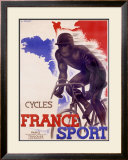 Cycles France Sport Framed Giclee Print by A. Bernat