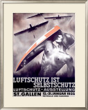 Luftschutz ist Selbstschutz Impressão giclée emoldurada por Otto Baumberger Luftschutz ist Selbstschutz Impressão giclée emoldurada por Otto Baumberger