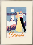 Bermuda Impressão giclée emoldurada por Adolph Treidler Bermuda Impressão giclée emoldurada por Adolph Treidler