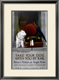 Take Your Dog with You by Rail,1923-1947 Framed Giclee Print