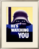 He's Watching You Framed Giclee Print by Glenn Grohe