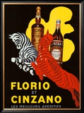 Florio et Cinzano Apertifs Framed Giclee Print by Leonetto Cappiello