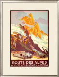 Route Des Alpes Print by Julien Lacaze