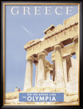Greek Parthenon Framed Giclee Print