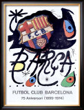 MIRO SOCCER BARCELONA POSTER Framed Giclee Print