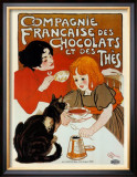 Compagnie des Chocolats et des Thes Poster by Théophile Alexandre Steinlen