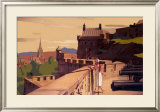 Edinburgh by the East Coast Route Framed Giclee Print by A Van Anrooy
