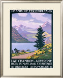 Lac Chambon, Auvergne Framed Giclee Print by Constant Leon Duval