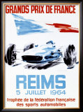 Grand Prix de France, Reims, 1964 Framed Giclee Print