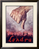 Londra, Italian Fascist Propaganda Framed Giclee Print