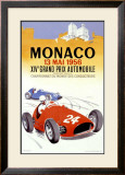 Monaco Grand Prix, 1956 Framed Giclee Print by J. Ramel