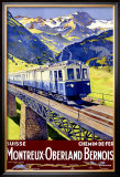 Montreux Oberland Framed Giclee Print by Elzingre 