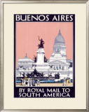 Royal Mail Line, Buenos Aires Framed Giclee Print by Kenneth Shoesmith