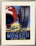Monaco Grand Prix F1, c.1958 Framed Giclee Print
