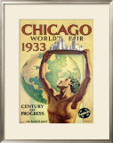 World's Fair, Chicago, c.1933 Impressão giclée emoldurada por Hernando Villa World's Fair, Chicago, c.1933 Impressão giclée emoldurada por Hernando Villa