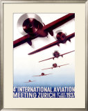 4th International Aviation Meeting, Zurich Framed Giclee Print