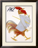 PKZ, Rooster Framed Giclee Print by Carigiet Alois